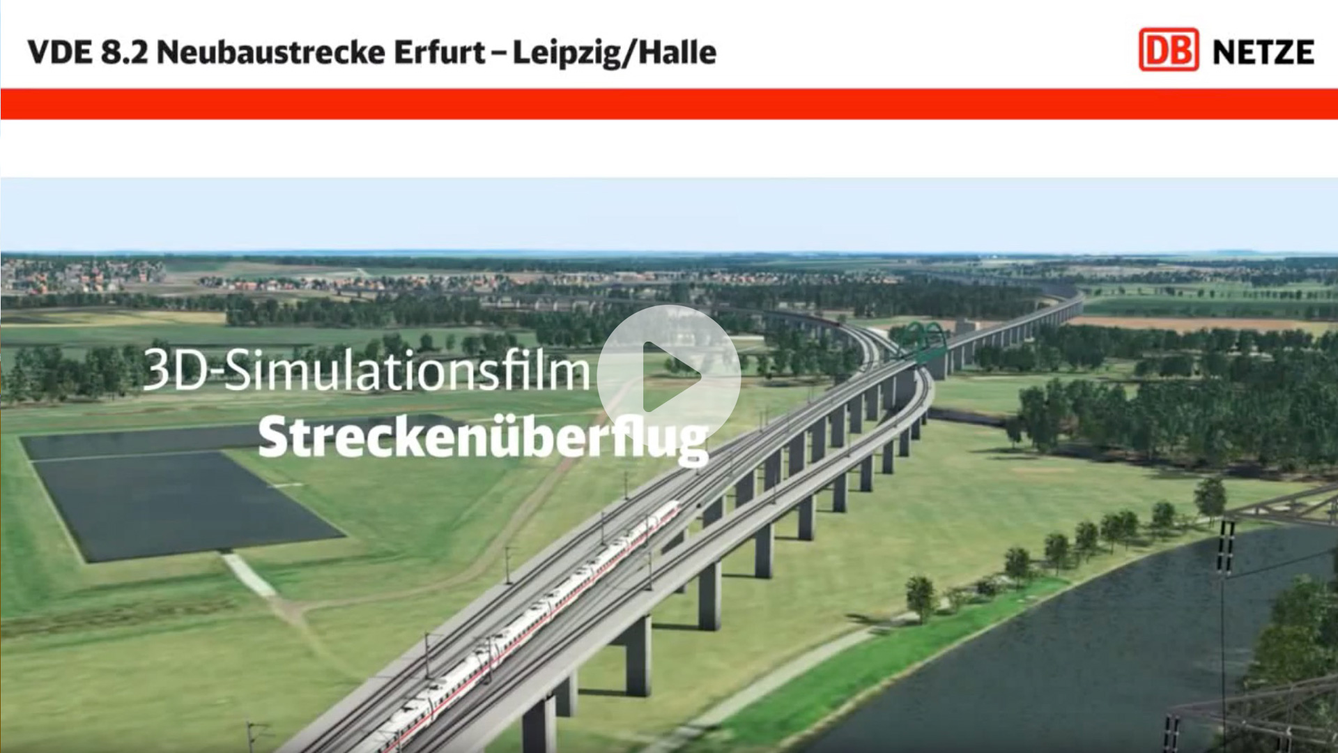 Link zu Filmen/3D-Animationen ICE-Strecke Erfurt–Leipzig/Halle