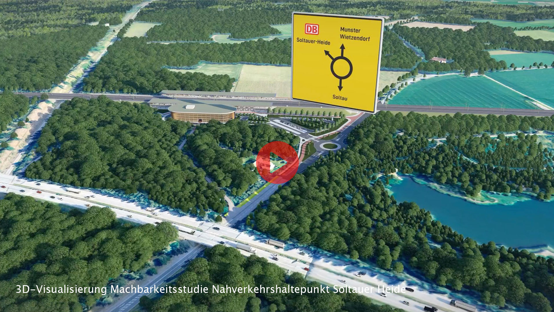 Link zum Film Bahnprojekt Hamburg/Bremen–Hannover, Machbarkeitsstudie Haltepunkt Soltauer Heide